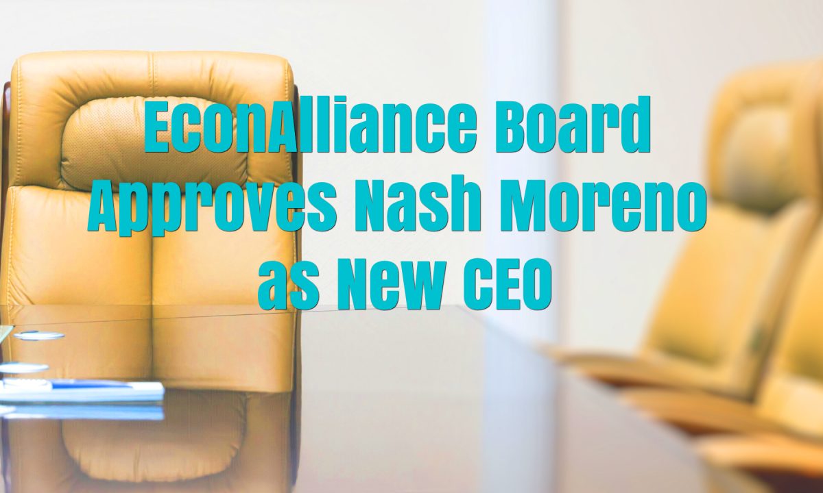 Welcome Nash Moreno, EconAlliance CEO