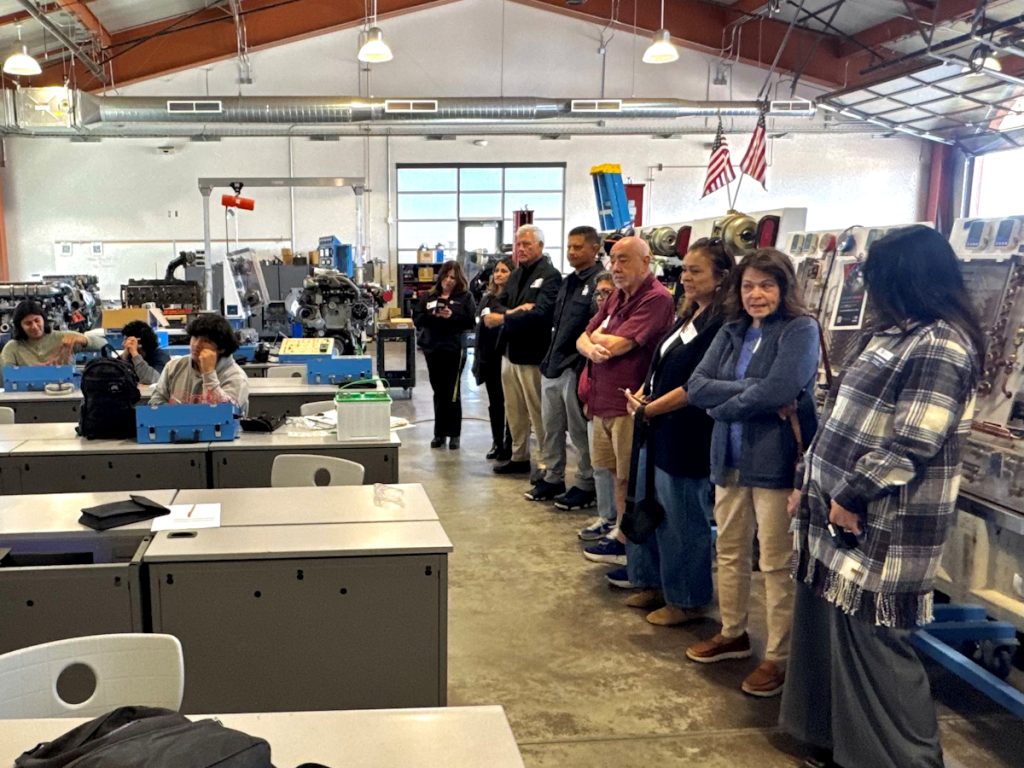 EconAlliance staff and board members recently visited the Mark Richardson Center Career Technical Education Program to see firsthand how Santa Maria Joint Union High School District students are preparing for careers through hands-on, skills-based learning.