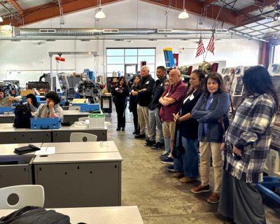 EconAlliance Board Visits Mark Richardson Center CTE Program