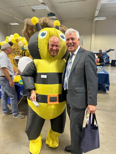 Jeff Buckingham of Abound with John Fowler at the 2026 Business Expo & Job Fair